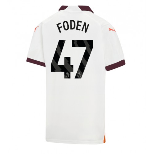 Maillot de foot Manchester City Phil Foden #47 Extérieur 2023-24 Manches Courte
